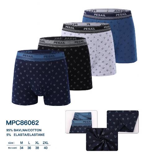 Bokserki męskie 86062 Mix kolor M-2XL 1