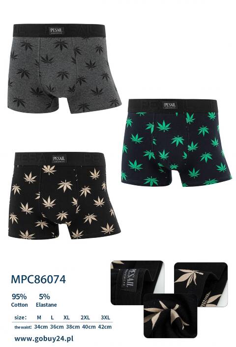 Bokserki męskie 86074 Mix kolor M-3XL 1