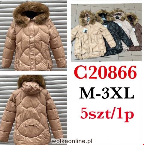 Kurtka damskie zimowa C20866 1 kolor M-3XL