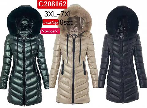 Płaszcze damskie C208162 1 kolor 3XL-7XL