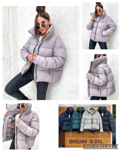Kurtka damskie zimowa BH2269 1 kolor S-2XL
