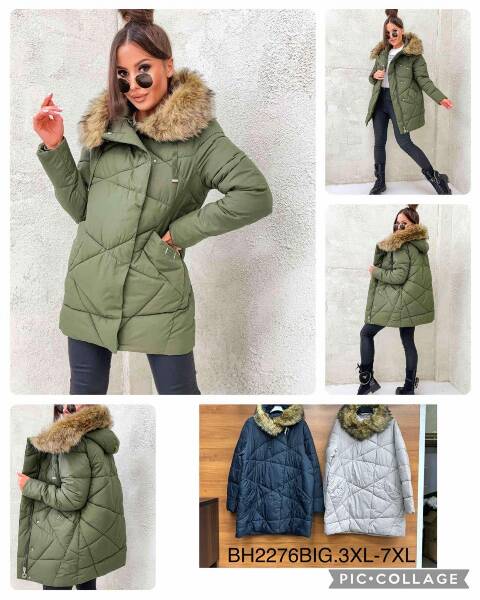 Kurtka damskie zimowa BH2276BIG 1 kolor 3XL-7XL 1