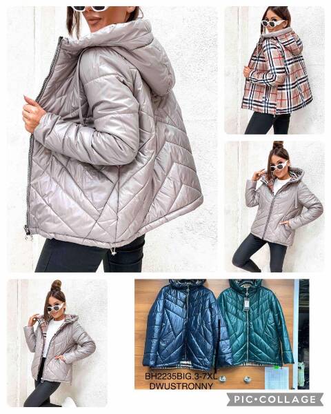 Kurtka damskie zimowa BH2235BIG 1 kolor 3XL-7XL 1