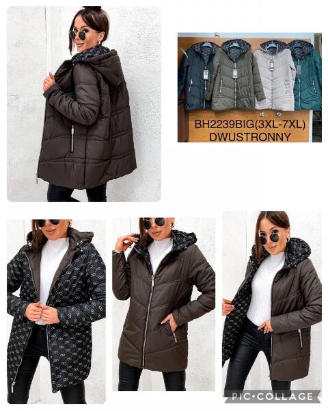 Kurtka damskie zimowa BH2139BIG 1 kolor 3XL-7XL 1