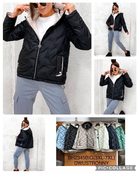 Kurtka damskie zimowa BH2345BIG 1 kolor 3XL-7XL 1