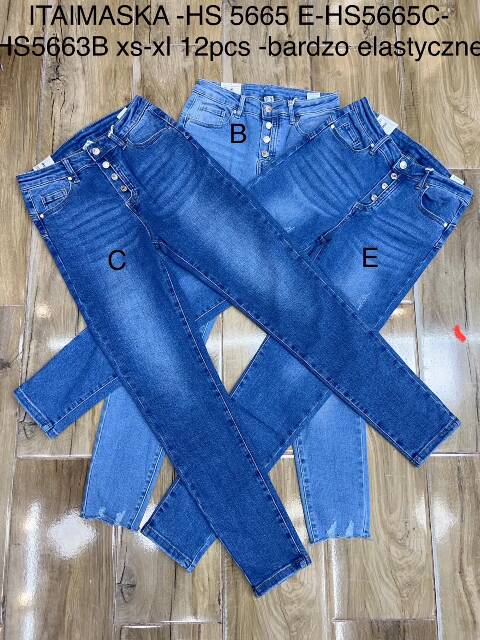 Jeansy damskie HS5665 1 kolor XS-XL 1
