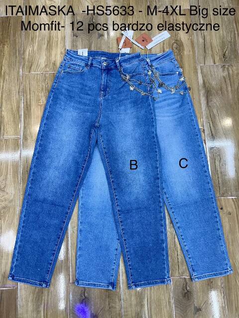 Jeansy damskie HS5633 1 kolor M-4XL 1