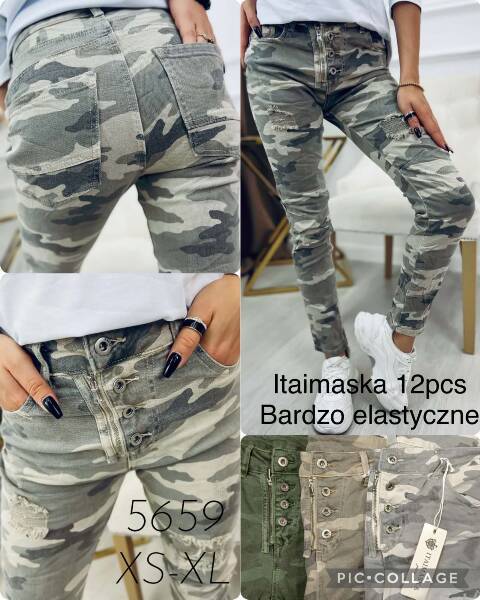 Spodnie damskie 5959 1 kolor XS-XL