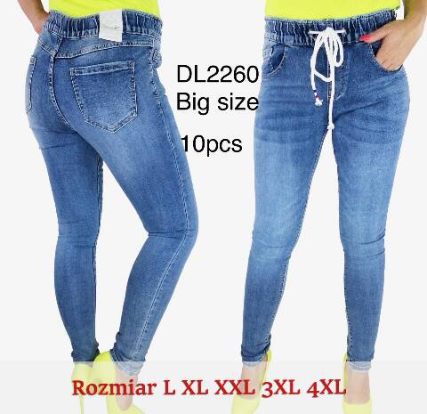 Jeansy damskie DL2260 1 kolor XS-XL 1