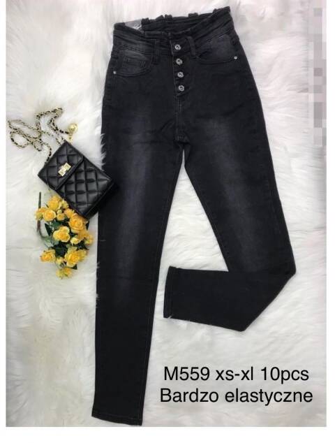 Jeansy damskie M559 1 kolor XS-XL 1