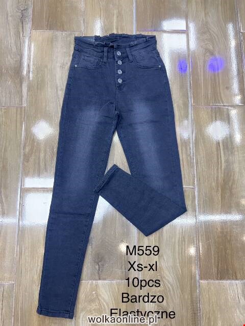 Jeansy damskie M559 1 kolor XS-XL