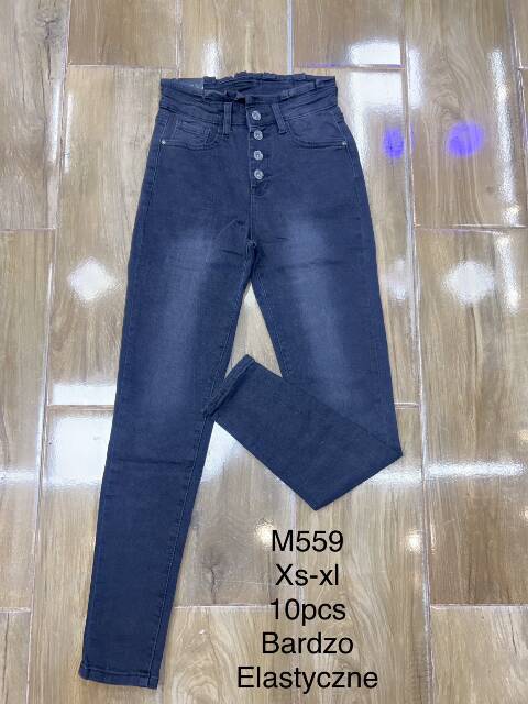 Jeansy damskie M559 1 kolor XS-XL 1