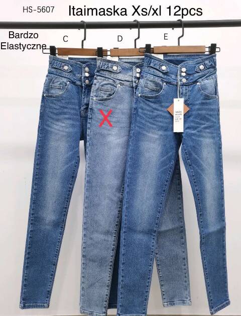 Jeansy damskie HS5607 1 kolor XS-XL 1