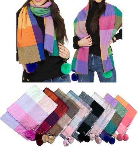 Szaliki damskie 2261 Mix kolor Standard