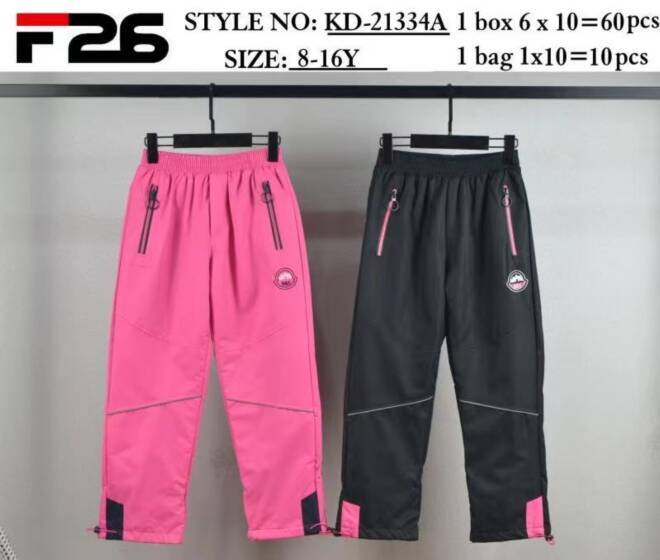 Spodnie  dziewczęce KD-21334A MIX KOLOR  8-16 1