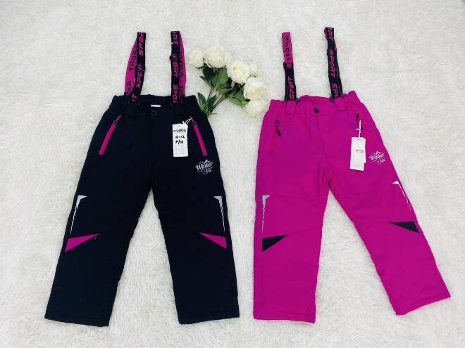 Spodnie  dziewczęce 2388 MIX KOLOR  4-12 1