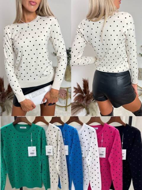 Sweter damskie 2397 Mix kolor S/M-L/XL 1