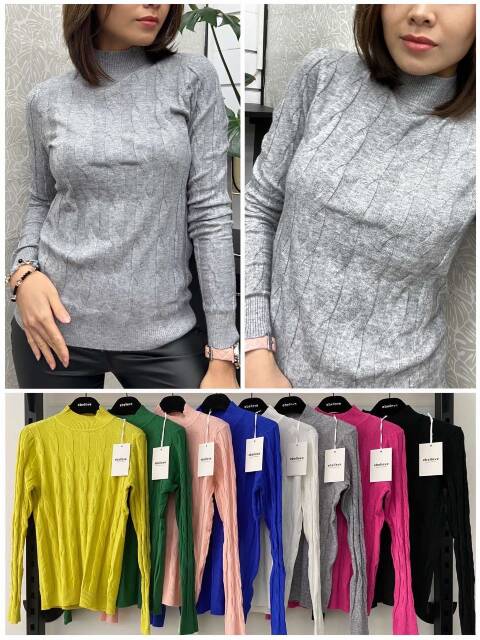 Sweter damskie 2400 Mix kolor S/M-L/XL