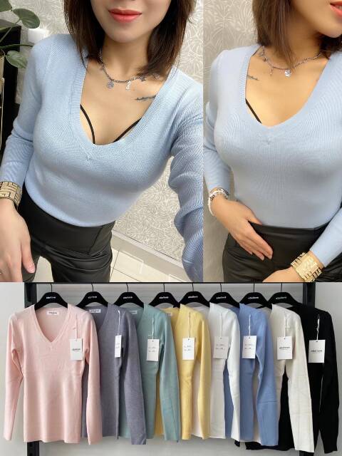 Sweter damskie 2401 Mix kolor S/M-L/XL