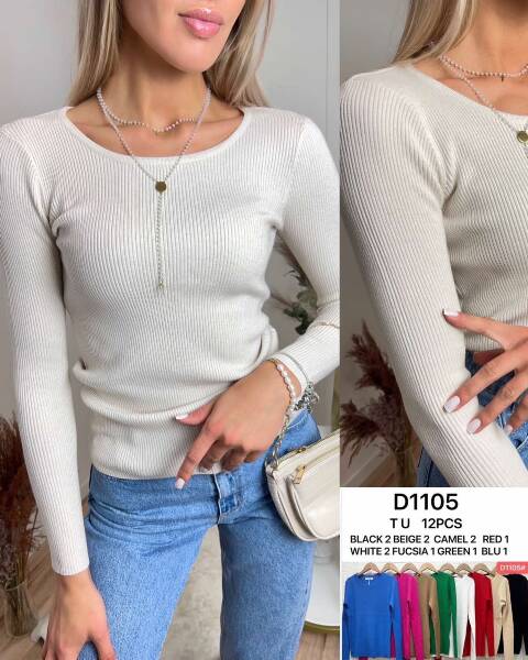 Sweter damskie D1105 Mix kolor Standard