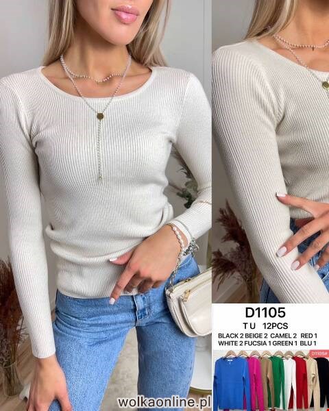 Sweter damskie D1105 Mix kolor Standard