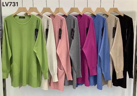 Sweter damskie LV731 Mix kolor L-3XL 1