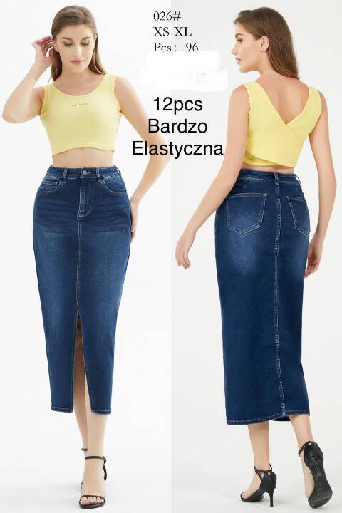 Spódnice damskie 026 1 kolor XS-XL 1