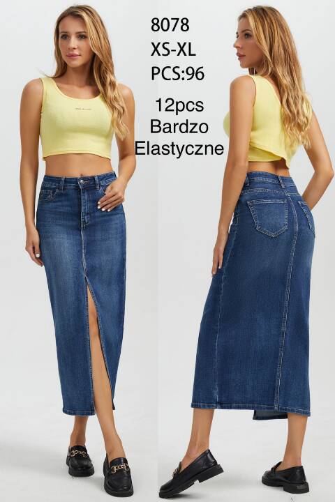 Spódnice damskie 8078 1 kolor XS-XL 1