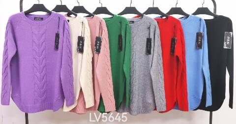 Sweter damskie LV5645 Mix kolor M-2XL 1