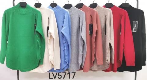 Sweter damskie LV5717 Mix kolor M-2XL 1