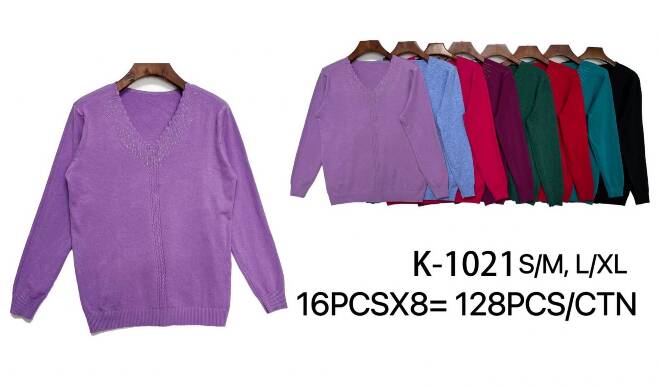 Sweter damskie K-1021 MIX KOLOR  S/M-L/XL 1