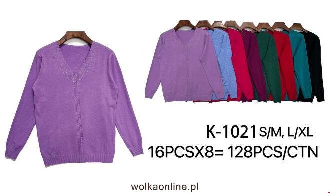 Sweter damskie K-1021 MIX KOLOR  S/M-L/XL