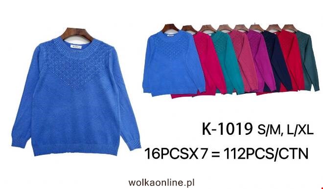 Sweter damskie K-1019 MIX KOLOR  S/M-L/XL