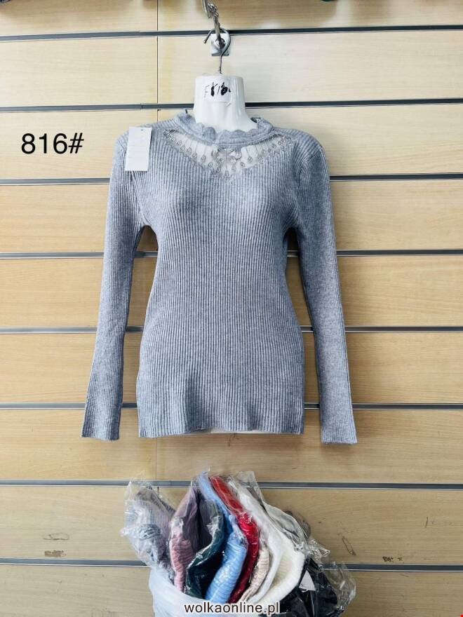 Sweter damskie 816 MIX KOLOR  M-2XL