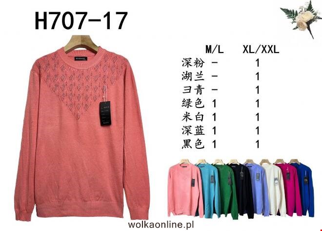 Sweter damskie H707-17 MIX KOLOR  M-2XL