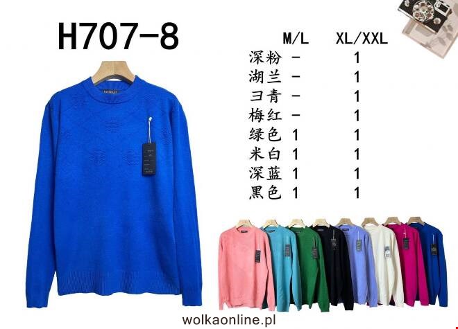 Sweter damskie H707-8 MIX KOLOR  M-2XL