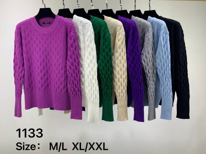 Sweter damskie 1133 MIX KOLOR  M-2XL