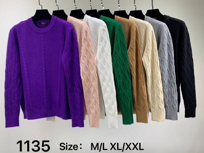 Sweter damskie 1135 MIX KOLOR  M-2XL