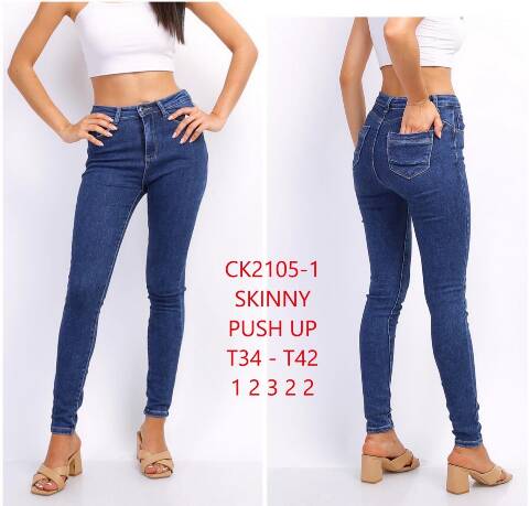 Jeansy damskie CK2105-1 1 kolor 34-42