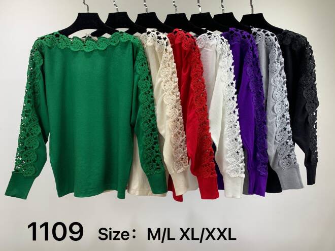 Sweter damskie 1109 MIX KOLOR  M-2XL