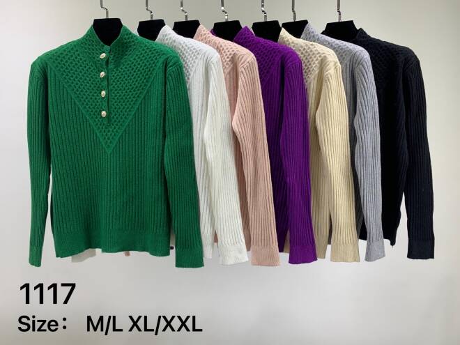 Sweter damskie 1117 MIX KOLOR  M-2XL