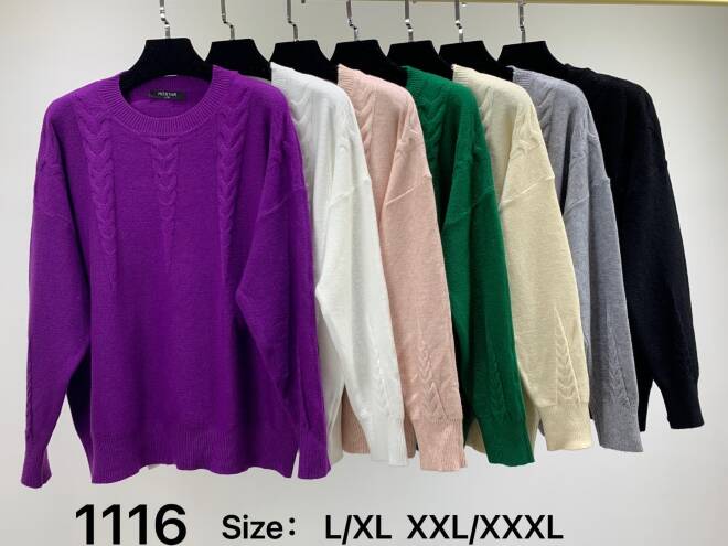 Sweter damskie 1116 MIX KOLOR  L-3XL