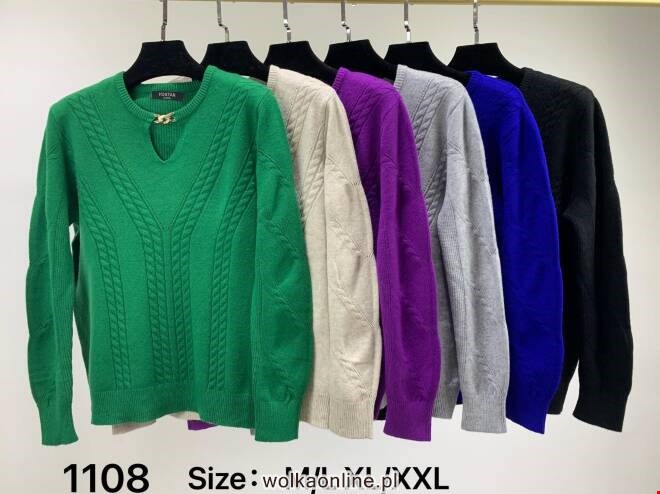 Sweter damskie 1108 MIX KOLOR  M-2XL
