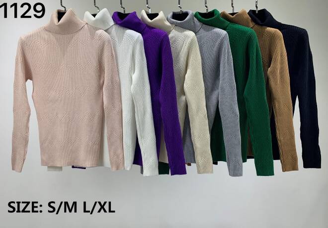 Sweter damskie 1129 MIX KOLOR  S/M-L/XL