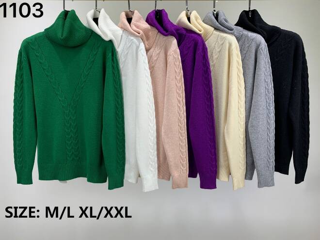 Sweter damskie 1103 MIX KOLOR  M-2XL