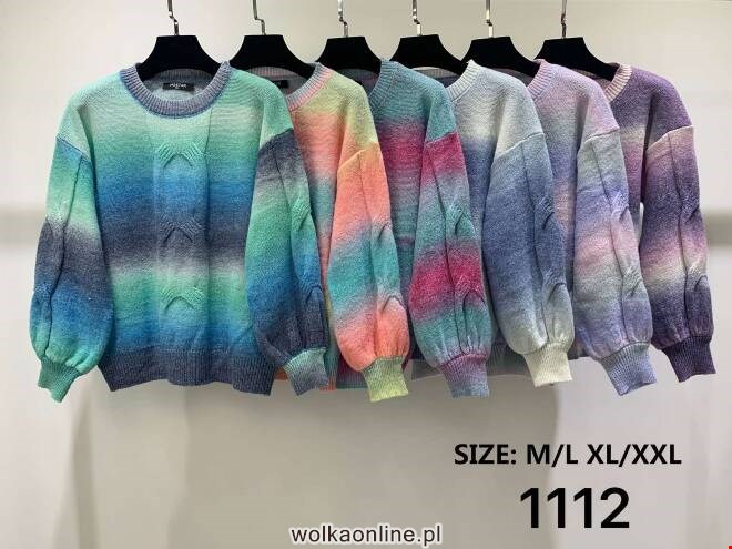 Sweter damskie 1112 MIX KOLOR  M-2XL