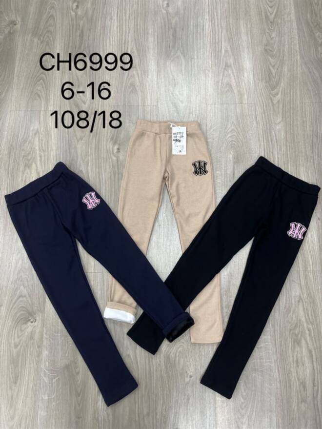 Leginsy  dziewczęce CH6999 MIX KOLOR  6-16 1