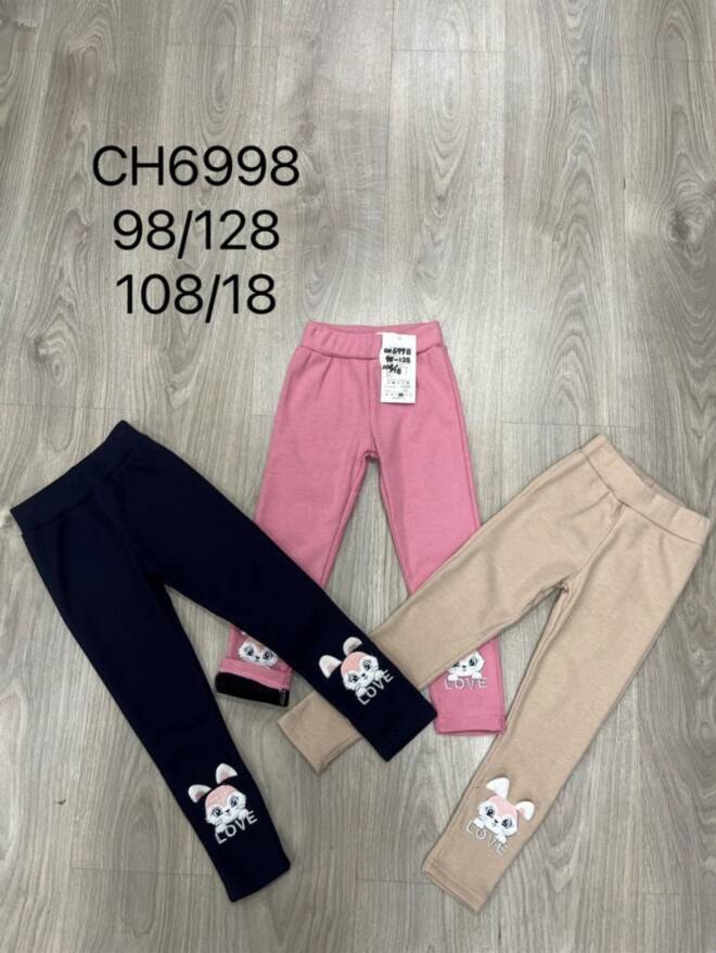 Leginsy  dziewczęce CH6998 MIX KOLOR  98-128