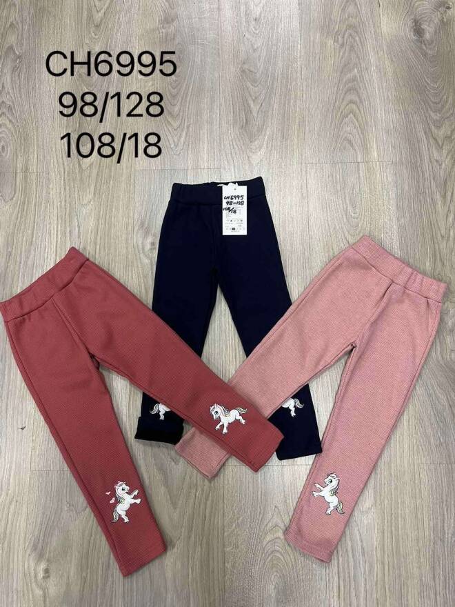 Leginsy  dziewczęce CH6995 MIX KOLOR  98-128 1
