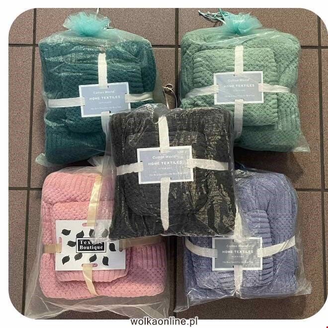 Komplet Ręczników  2 części 2703 1 Kolor  35x75,70x140